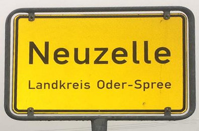 Ortseingangschild Neuzelle